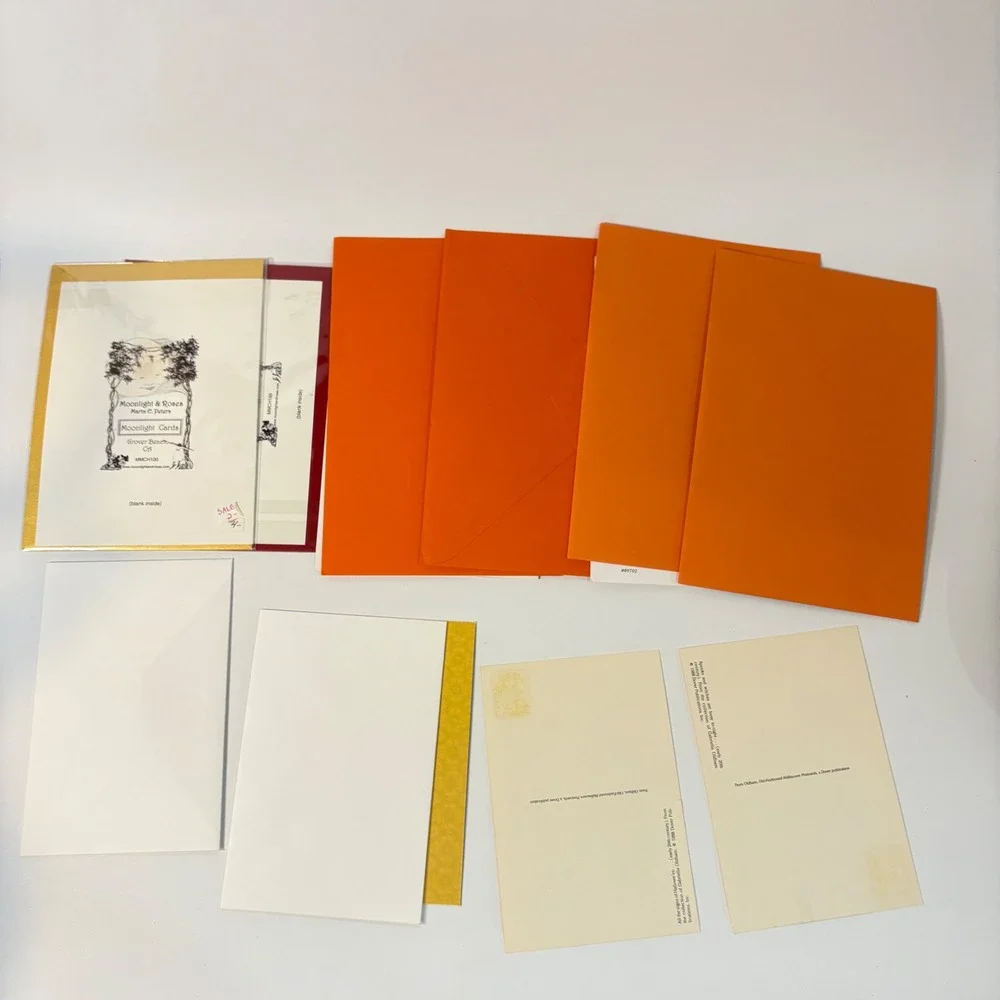 Vintage Halloween Greeting Card Postcard Lot Victorian Style Glitter 8pc